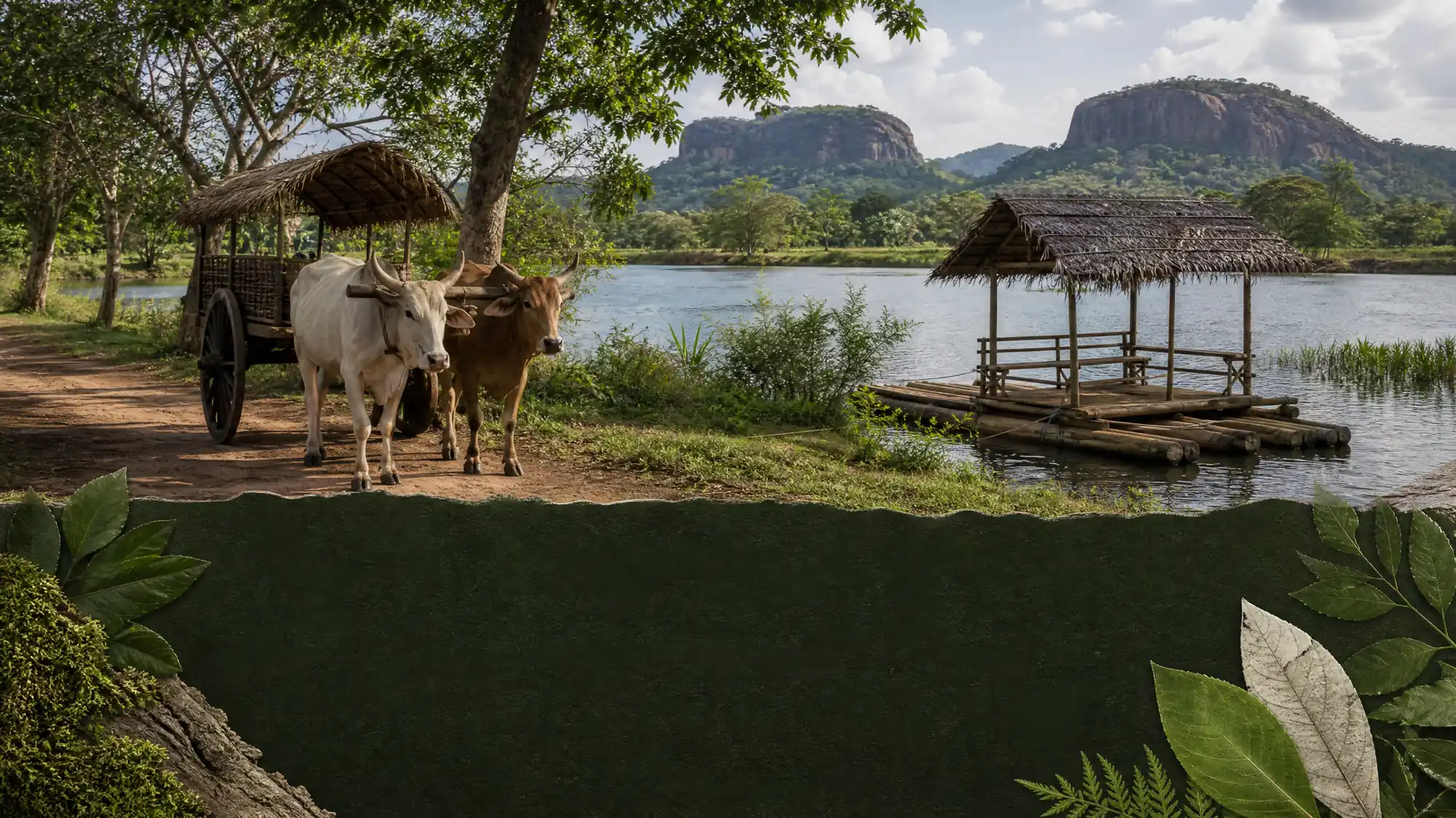 Experimenta la vida rural de Sri Lanka con un tradicional paseo en carro de bueyes, un tranquilo crucero en catamarán por el lago Hiriwadunna y un auténtico almuerzo local.